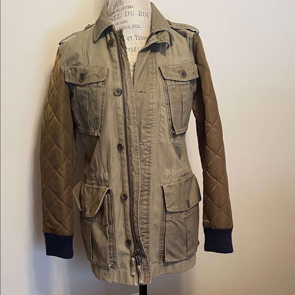 J.Crew Quilted Sleeve Jacket